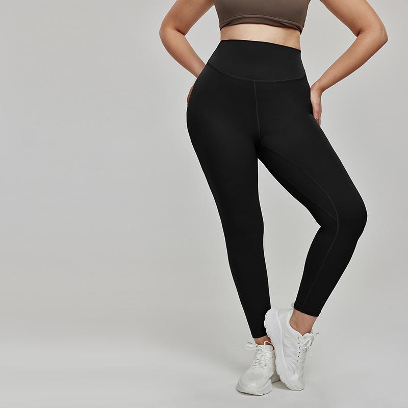 Women's Yoga Leggings High Waist Seamless Outer Side Plus Size