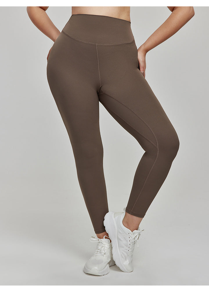 Women's Yoga Leggings High Waist Seamless Outer Side Plus Size