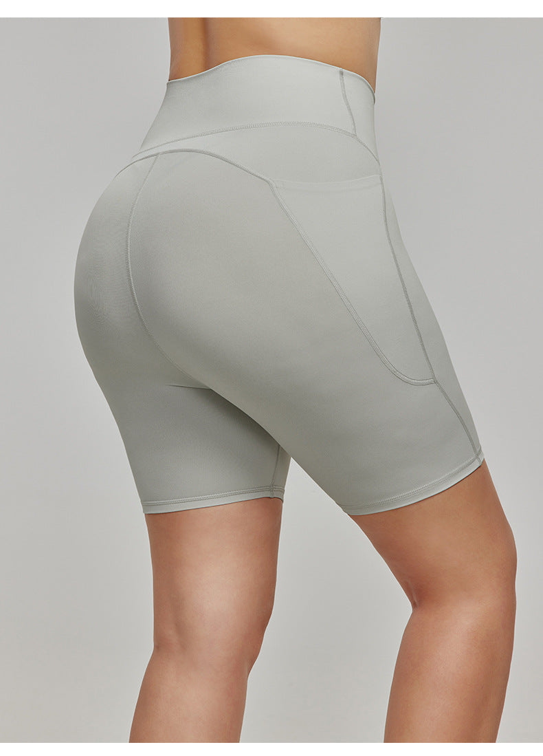 Women's Yoga Shorts High Waist tight 7A antibacterial Cycling Pants