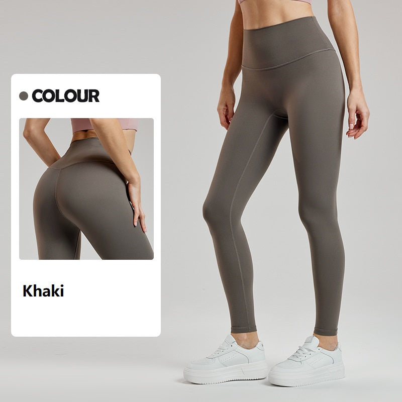 Women's Thin Velvet Seam Yoga Pants Thickened Sports Leggings