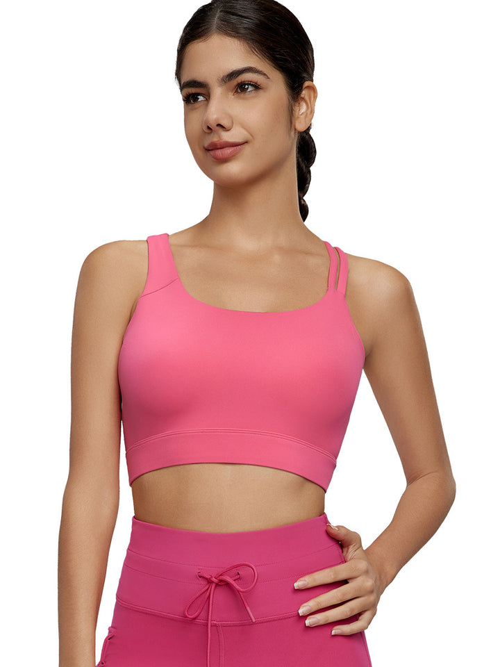 Yoga Vest Sexy sloping Shoulder Sports Vest Summer Outdoor Cool Fitness Tops Bras