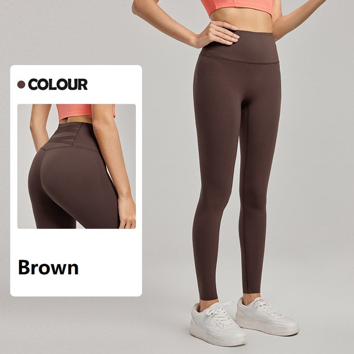 Yoga Pants Women's High Waist Composite Sports Leggings Antibacterial Adjustable Fitness Pants