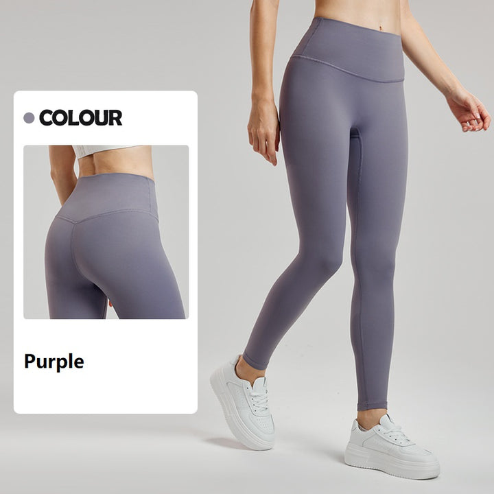 Women's Thin Velvet Seam Yoga Pants Thickened Sports Leggings