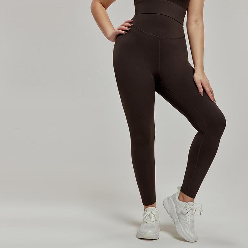 Women's Yoga Leggings High Waist Seamless Outer Side Plus Size